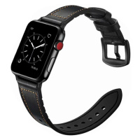 4wrist Kožený řemínek pro Apple Watch - Black 42/44/45/49 mm