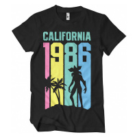 Stranger Things tričko, California 1986 Black, pánské