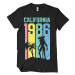 Stranger Things tričko, California 1986 Black, pánské