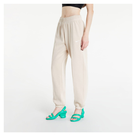 Nike NSW Essential Clctn Fleece Medium-Rise Pants Sanddrift/ White