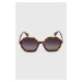 Sluneční brýle Answear Lab s polarizací dámské, hnědá barva