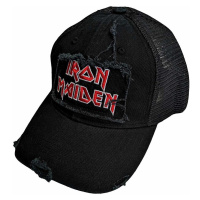 Iron Maiden kšiltovka, Scuffed Logo Mesh Black