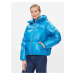 Tommy Hilfiger dámská modrá péřová bunda s kapucí
