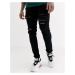 Liquor N Poker skinny fit jeans with rips in black