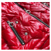 Červená prošívaná dámská bunda s kapucí model 16146829 - S'WEST