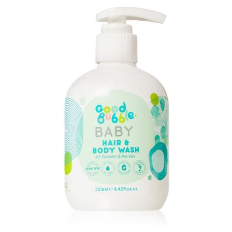 Good Bubble Baby Hair & Body Wash mycí emulze a šampon pro děti od narození Cucumber & Aloe vera