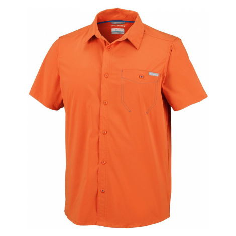 Košile Columbia Triple Canyon Solid Short Sleeve Shirt - oranžová