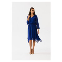 šifonové šaty královská modř model 18882607 - STYLOVE