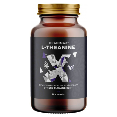 BrainMax L-Theanine, L-theanin v prášku, 90 g