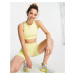 Topshop active co-ord sports bra in yellow