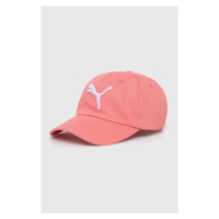 Bavlněná baseballová čepice Puma růžová barva, s aplikací, 24587