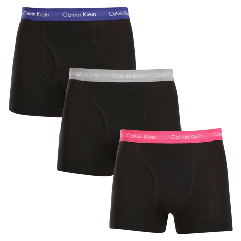 3PACK pánské boxerky Calvin Klein černé (NB2615A-MLR)