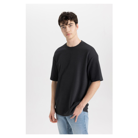 DEFACTO Comfort Fit Crew Neck Short Sleeve Heavy Fabric T-Shirt