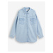 Světle modrá dámská džínová oversize košile Levi's® Dorsey Western