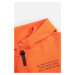 Dětská bavlněná mikina Coccodrillo oranžová barva, s kapucí, hladká