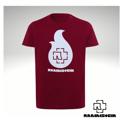 Rammstein tričko, Flamme Burgundy Red, dětské