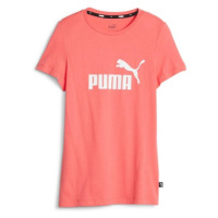Puma ESSENTIALS LOGO TEE Dívčí triko, lososová, velikost
