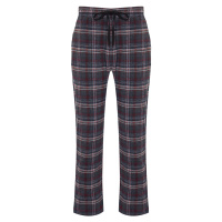 Trendyol Anthracite Plaid Regular Fit Woven Pajama Bottoms