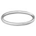 Troli Něžný minimalistický prsten z oceli Silver 50 mm