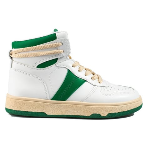Dámské bílo-zelené sneakersy