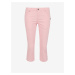 Světle růžové dámské tříčtvrteční slim fit džíny SAM 73 Amara