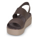 Crocs CROCS BROOKLYN LOW WEDGE W Hnědá