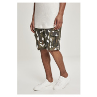 Pánské šortky // Urban Classics Geometric Camo Stretch Twill Cargo Shorts wood camo