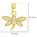 GEMMAX Jewelry Zlatý přívěsek Vážka GLPYB-37601