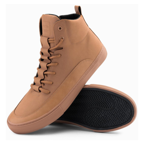 Pánské kotníkové boty s ozdobnými poutky - V3 OM-FOSH-0176 Ombre