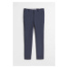 H & M - Společenské kalhoty Skinny Fit - modrá