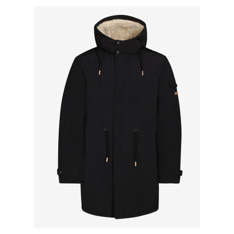 Černý pánský kabát ALPINE PRO Geon