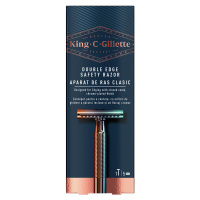 Gillette Holicí strojek King (Double Edge Safety Razor) + žiletky 5 ks
