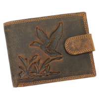 Pánská kožená peněženka Wild L895-DUCK varianta 13 hnědá