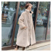 Dlouhý plyšový kabát dámský kožich Korean Fashion