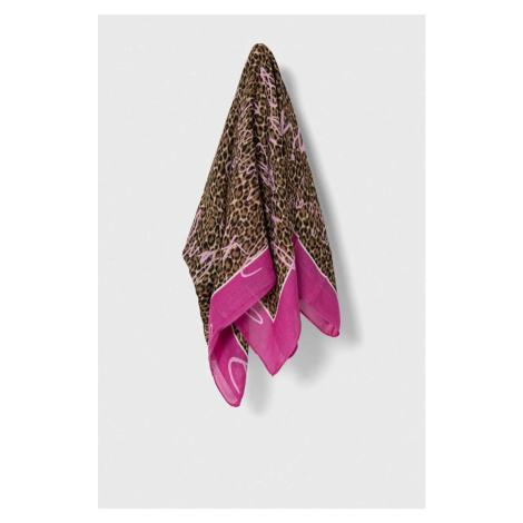 Šátek Blugirl Blumarine růžová barva