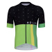 HOLOKOLO Cyklistický dres s krátkým rukávem - OPTIMISTIC ELITE - černá/zelená