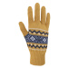 KAMA R113 Pletené Merino rukavice , žlutá