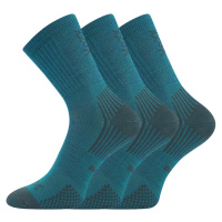 Voxx Optimalik Dětské sportovní vlněné ponožky - 3 páry BM000004111200100222 modro-zelená