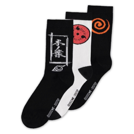 Ponožky Naruto Shippuden - Symbols (3 kusy) DIFUZED