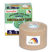 TEMTEX Kinesio tape Tourmaline 5 cm x 5 m tejpovací páska béžová