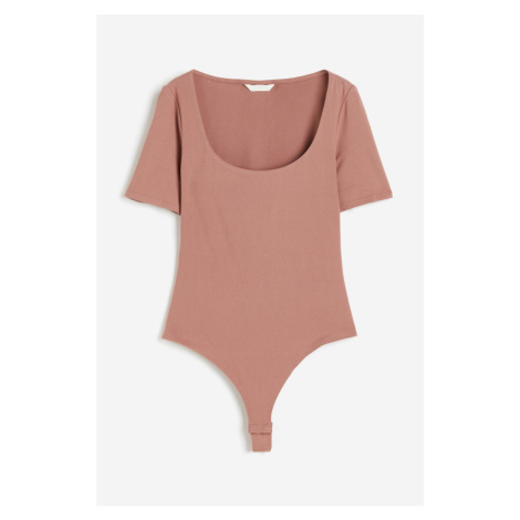 H & M - Body thong's krátkým rukávem - růžová H&M