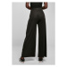 Urban Classics Ladies Rib Jersey Wide Leg Pants black