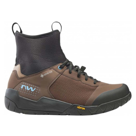 NORTHWAVE Cyklistické tretry - MULTICROSS MID GTX - hnědá/černá North Wave
