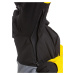 Meatfly snowboardová bunda Bang B - Black Sun Yellow Grey Heather | Černá