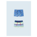 Plavky s nohavičkou LODIČKY/PRUHY modré BABY Mayoral velikost/motiv: