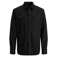 Jack&Jones Pánská košile JJESHERIDAN Slim Fit 12138115 Black Denim