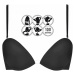 Černá dámská víceúčelová push-up podprsenka Wonderbra MULTIWAY BRA