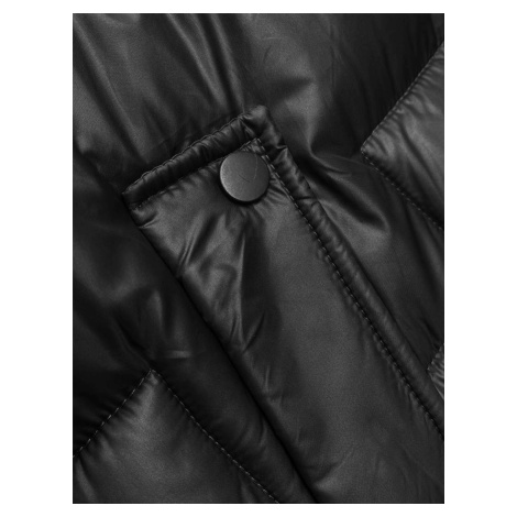 Černá dámská vesta s kapucí (B8171-1) S'WEST