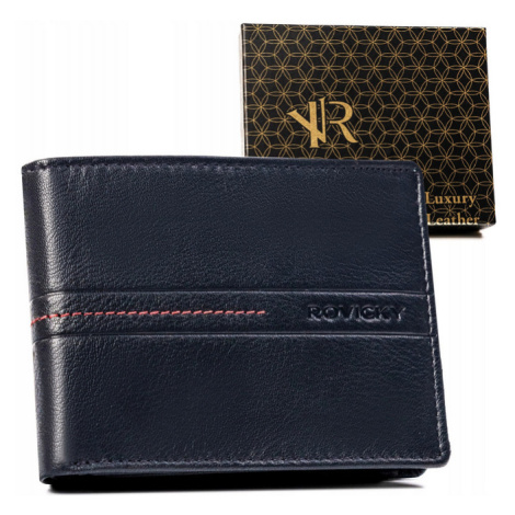 Velká pánská kožená peněženka s RFID systémem Rovicky
