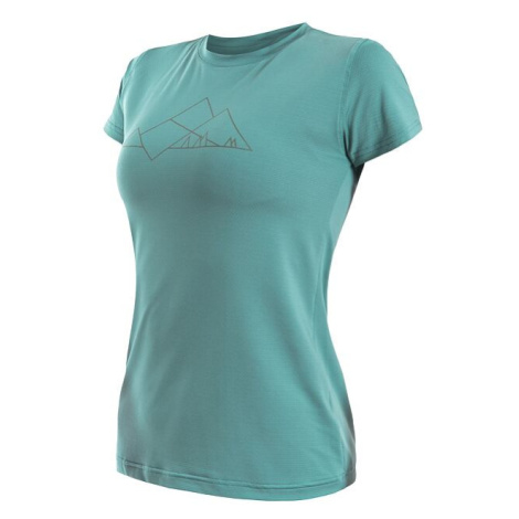 Sensor Coolmax tech Mountains dámské tričko krátký rukáv Mint